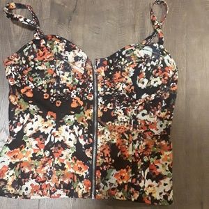 💕 Floral bustier